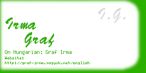 irma graf business card